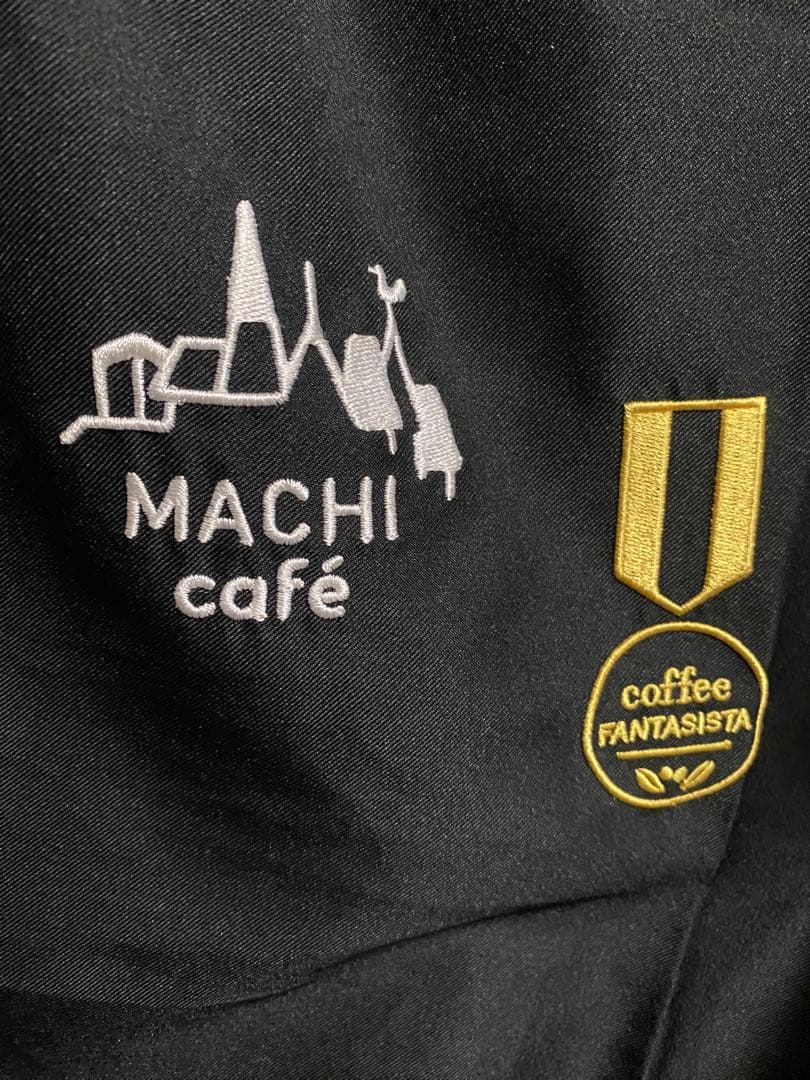 ローソン　MACHI café ファンタジスタ　エプロン ポロシャツSサイズ　黒