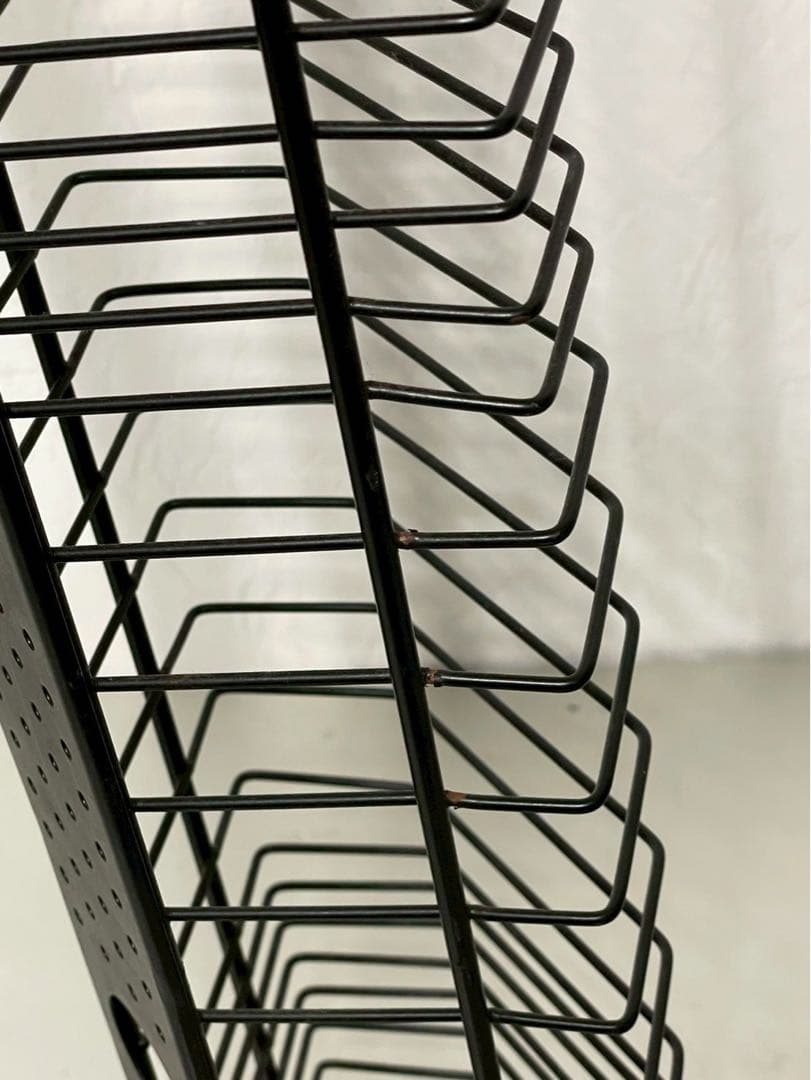 hama ハマ CDラック CDタワー アイアン 昭和レトロ 54枚収納 ドイツ