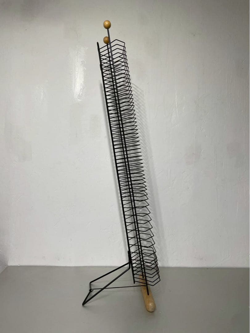 hama ハマ CDラック CDタワー アイアン 昭和レトロ 54枚収納 ドイツ