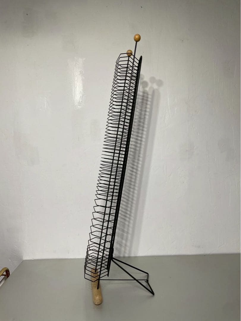 hama ハマ CDラック CDタワー アイアン 昭和レトロ 54枚収納 ドイツ