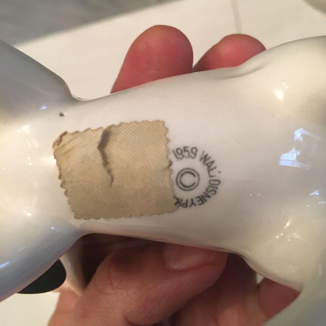 ユキ様アメリカ50年代ウォルトディズニーのキュンとする101匹わんちゃん陶器