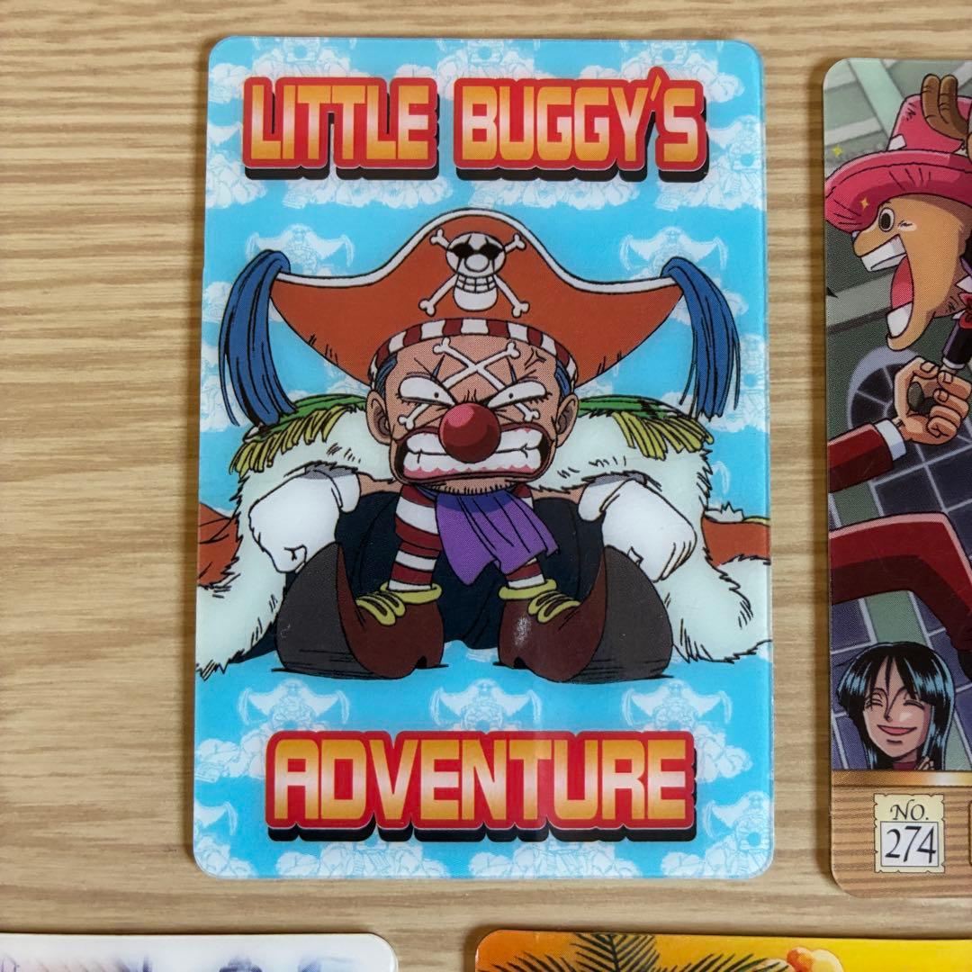 絶版】ワンピース 海賊王グミ 麦わらの一味カードセット➕バギー