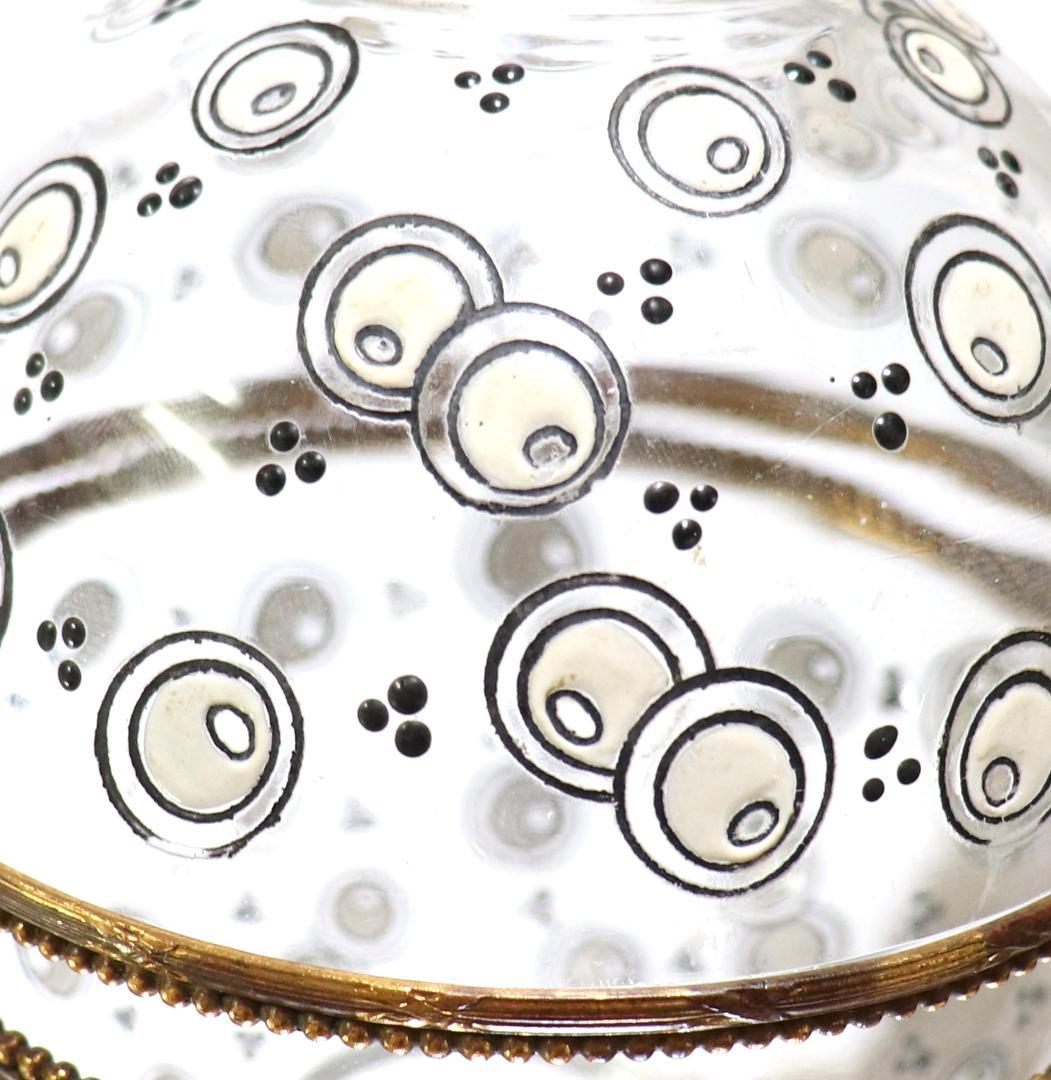 オールド・バカラ ジョルジュ・シュバリエ ブロンズ装飾エナメル彩