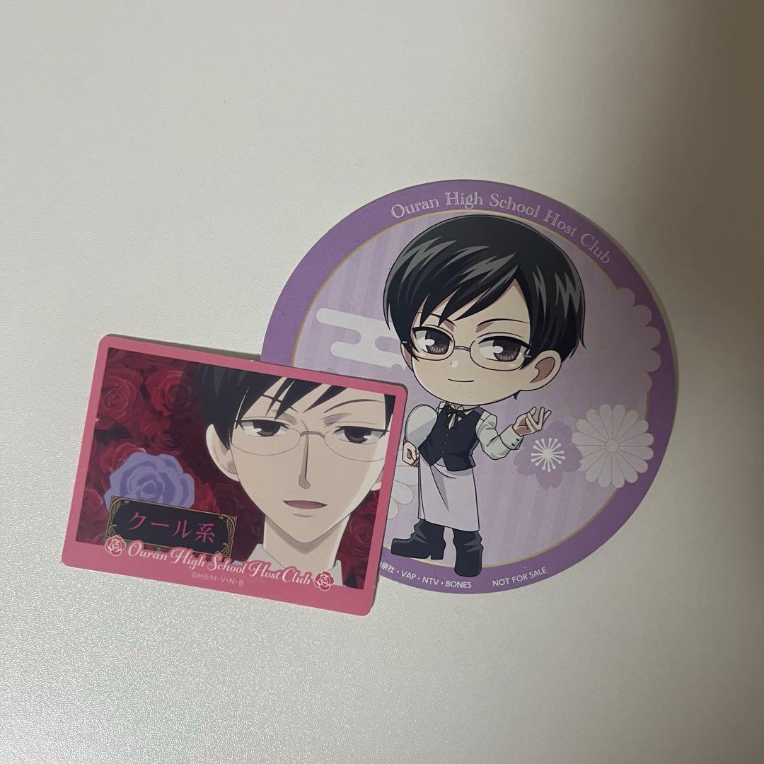 桜蘭高校ホスト部 コラボカフェ 鳳鏡夜 コースター ステッカー - メルカリ