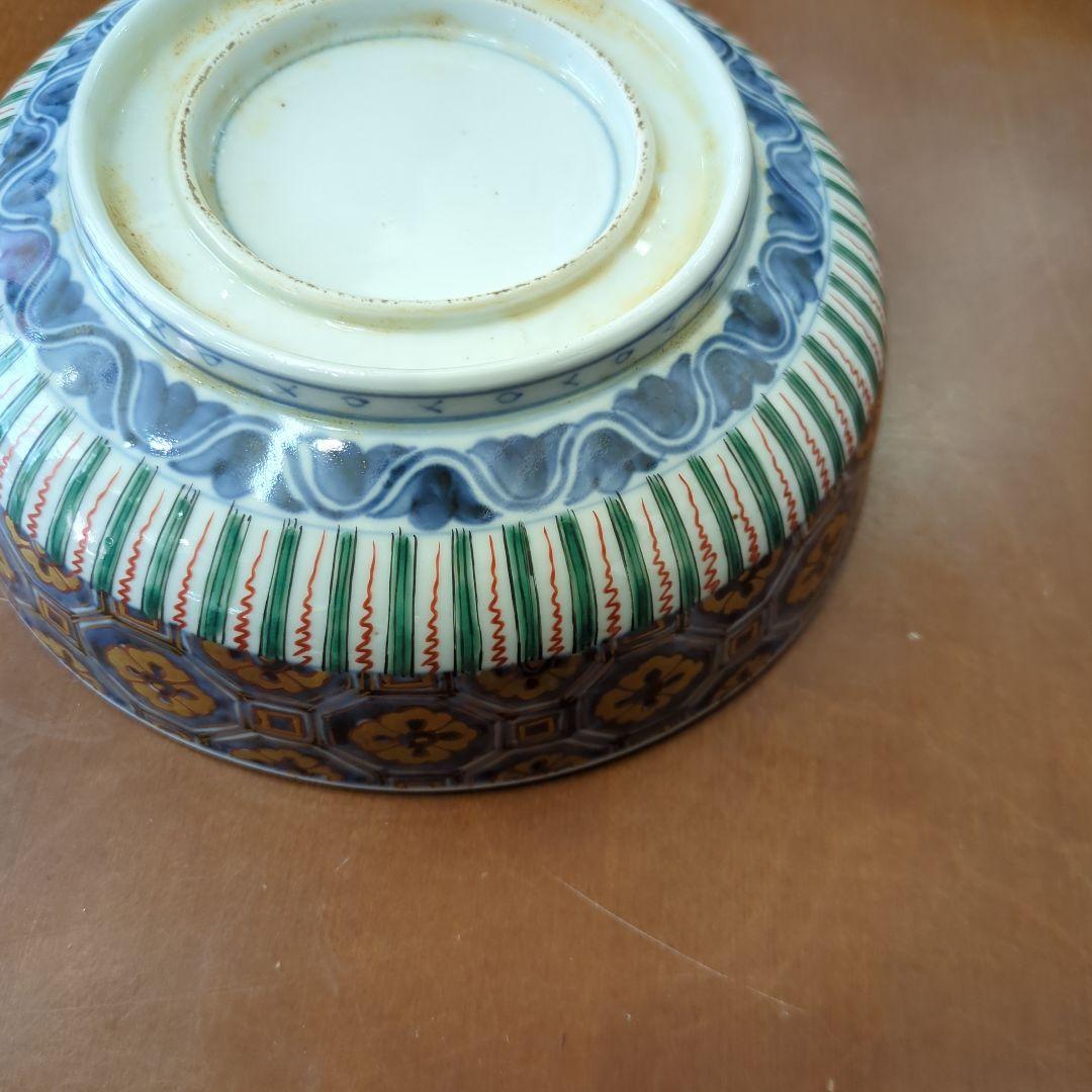 骨董 古伊万里 恵比寿様 縁起柄 金彩 染錦 鉢 大鉢 器 美品 - メルカリ