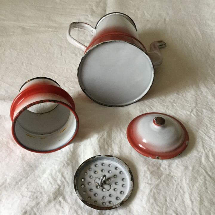 琺瑯ポット✳︎フランス　アンティーク