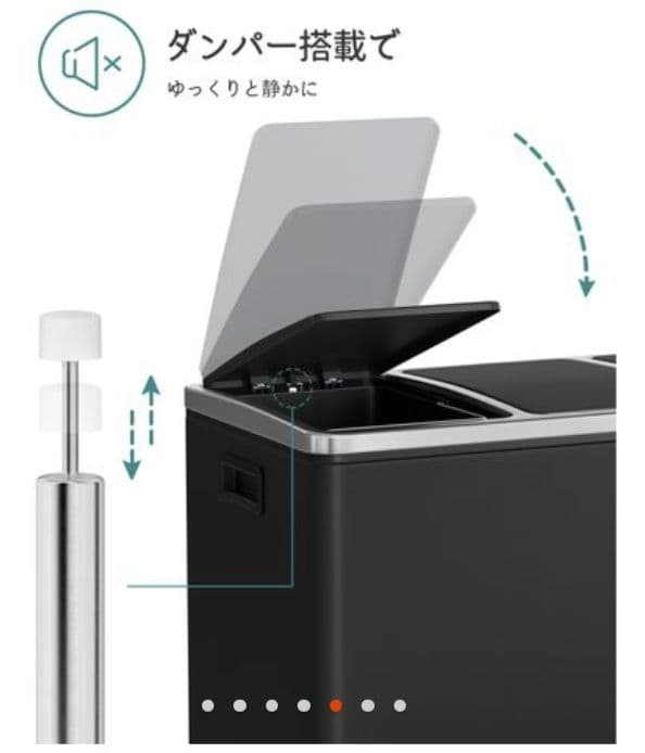 ゴミ箱 ダストボックス ペダル式 3×18L