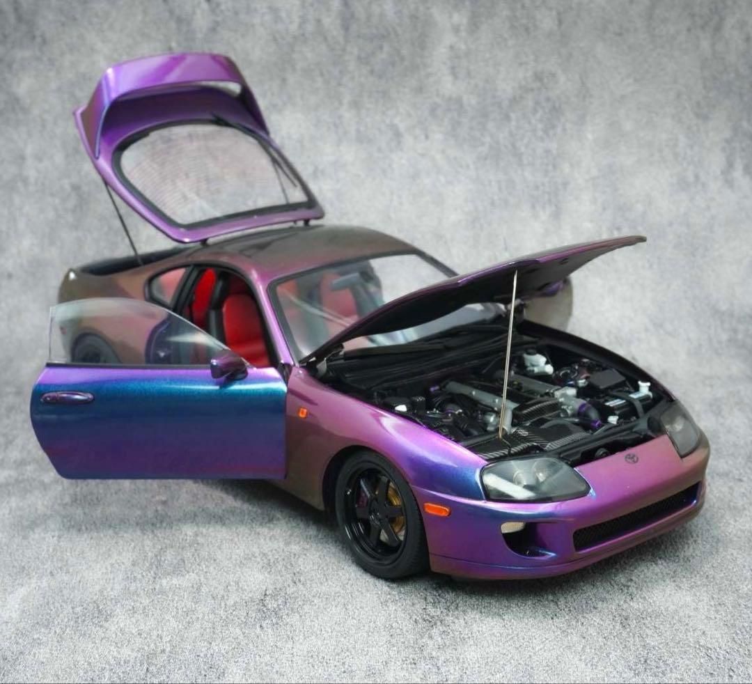 【新品】WhelArt 1:18 Toyota Supra A80 Purple 予約 WHELART 1/18 トヨタ スープラ Supra A80 ホイール エンジン付き