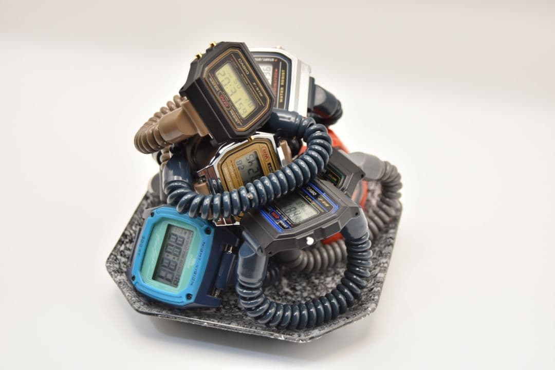 CASIO F-91WB ブラックサウナバンドカスタム