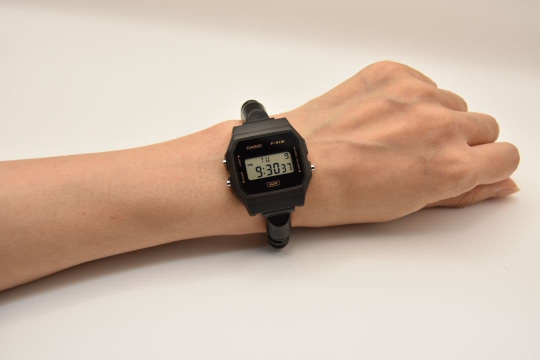 CASIO F-91WB ブラックサウナバンドカスタム