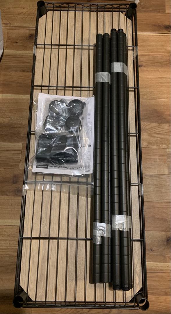 ルミナス ノワール ラック 5段 幅110 奥行40 【天板2枚付き】