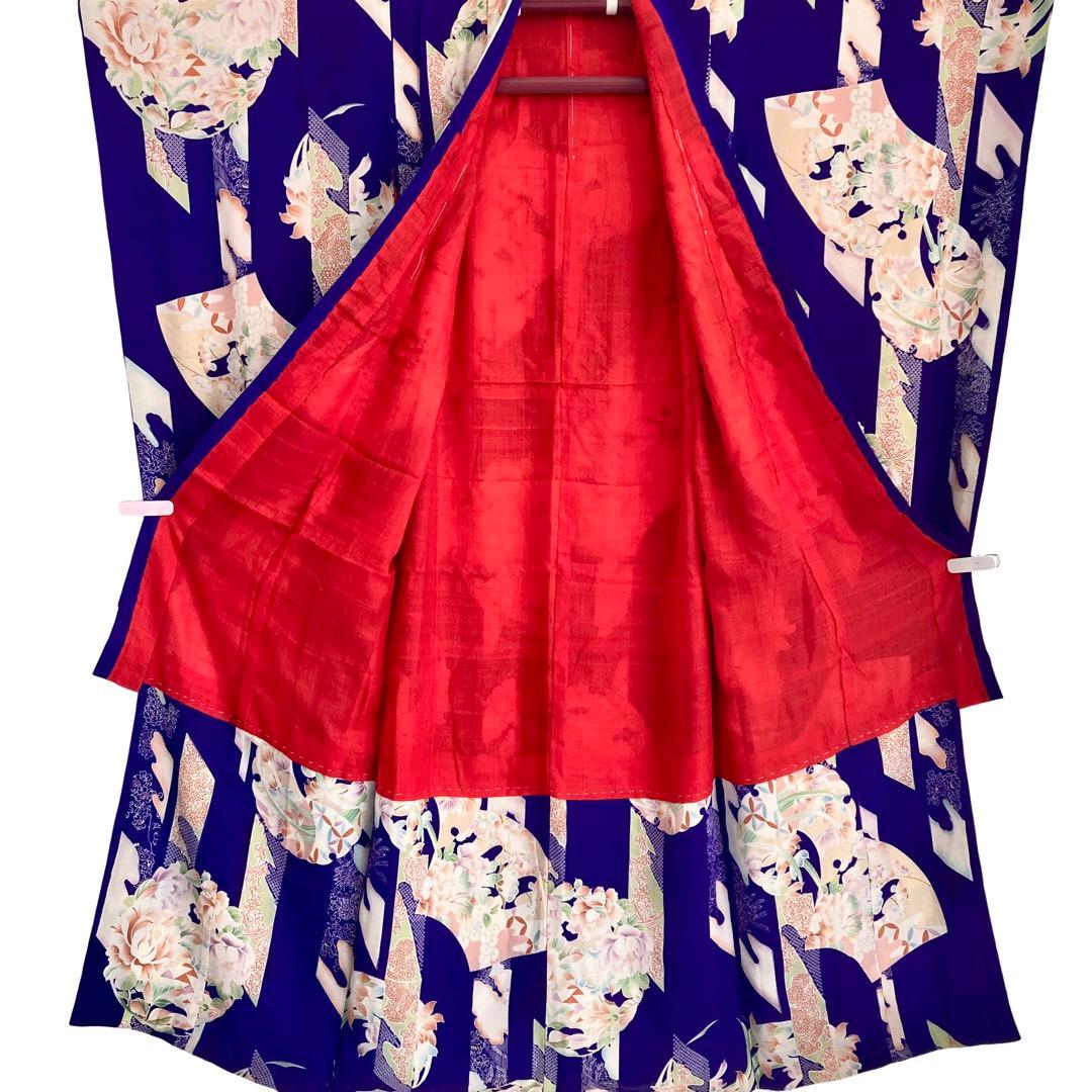 アンティーク　錦紗　女の子　子供着物　NO6