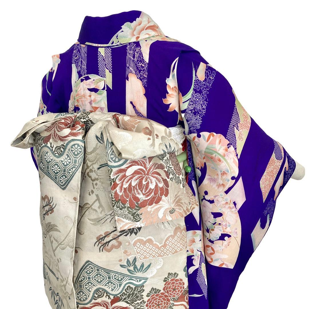 アンティーク　錦紗　女の子　子供着物　NO6