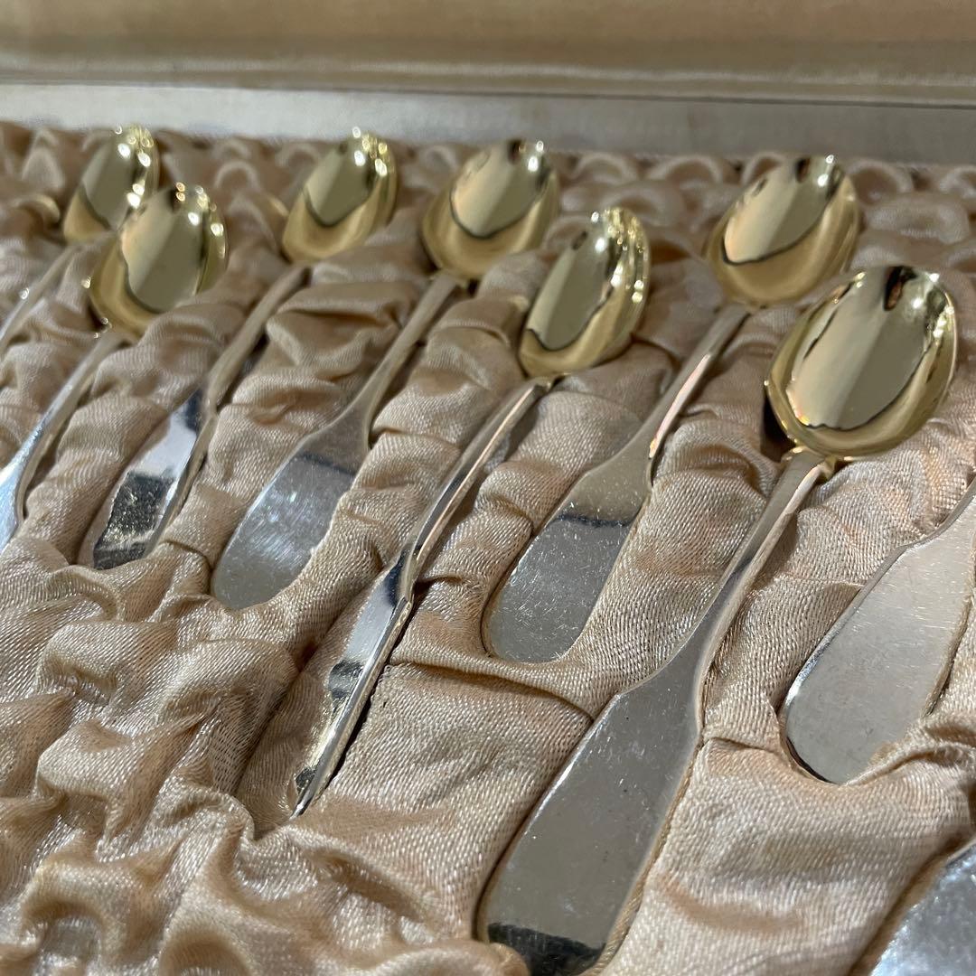 クリストフルChristofle モカ/コーヒースプーン12本ユニプラモデル