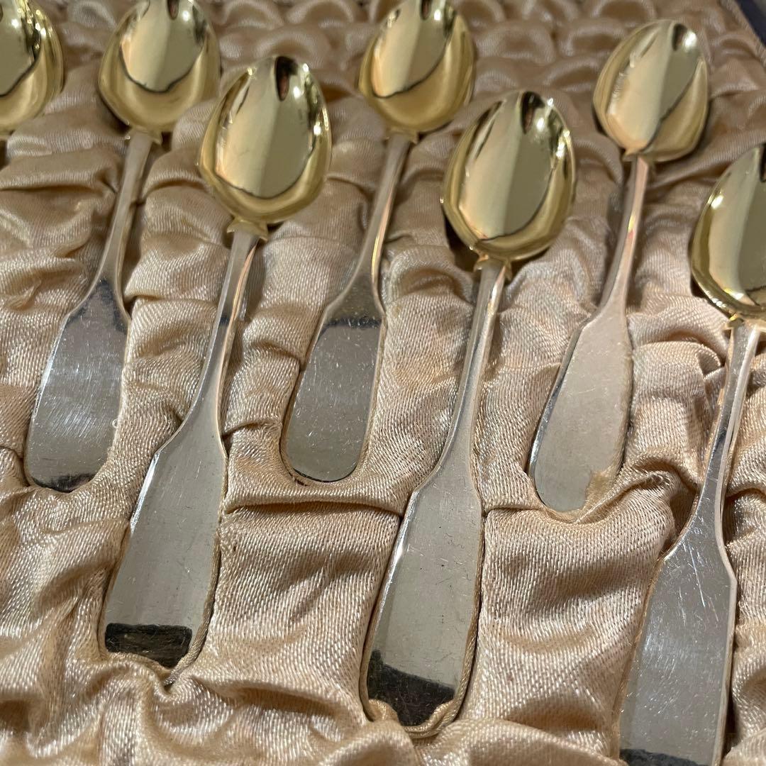 クリストフルChristofle モカ/コーヒースプーン12本ユニプラモデル