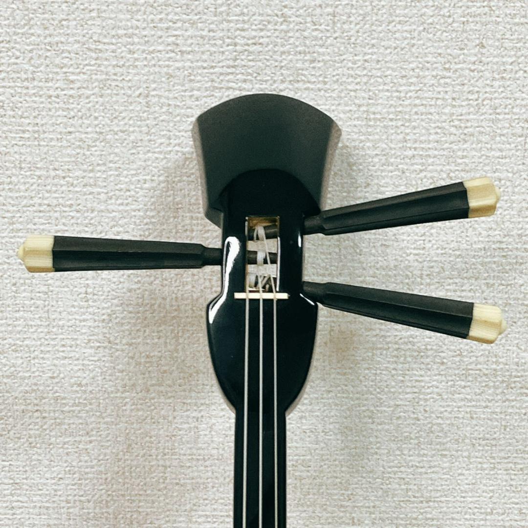 【美品】沖縄三線 ソフトケース付き 入門者向け 弦楽器 和楽器 人工革 蛇味線