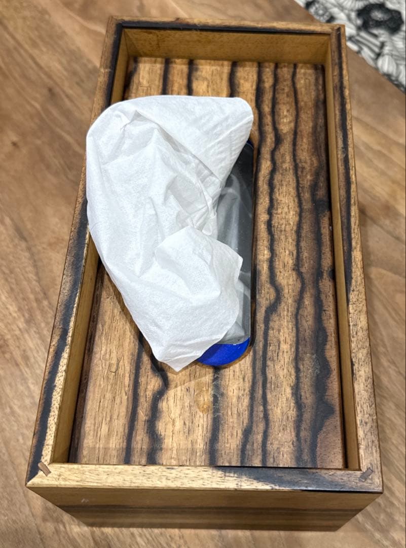 黒柿　ティッシュボックス