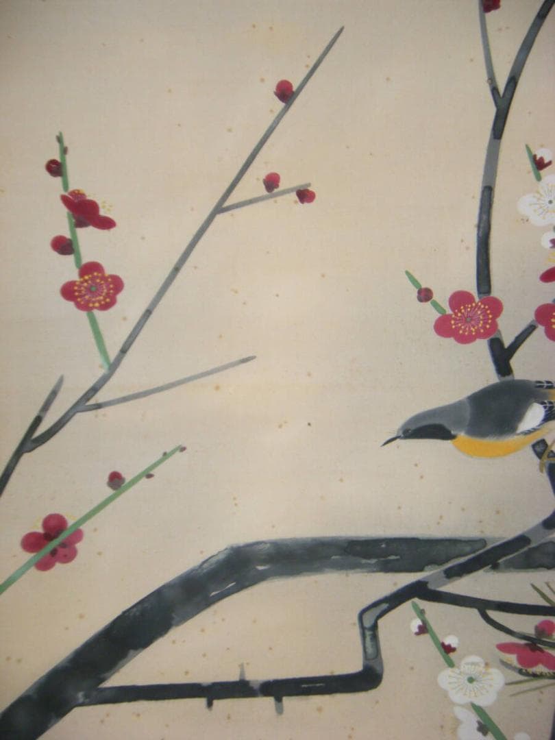 真作】掛軸 大矢黄鶴 花鳥図 日本美術院院友 逸品 P22 - メルカリ