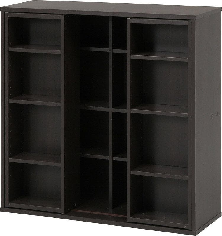 《新品・送料無料》ダブルスライドラック ブラウン