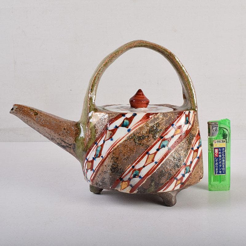 廣永窯 坪島土平作 金彩色絵 提酒器 共布共箱 D R9033 - メルカリ