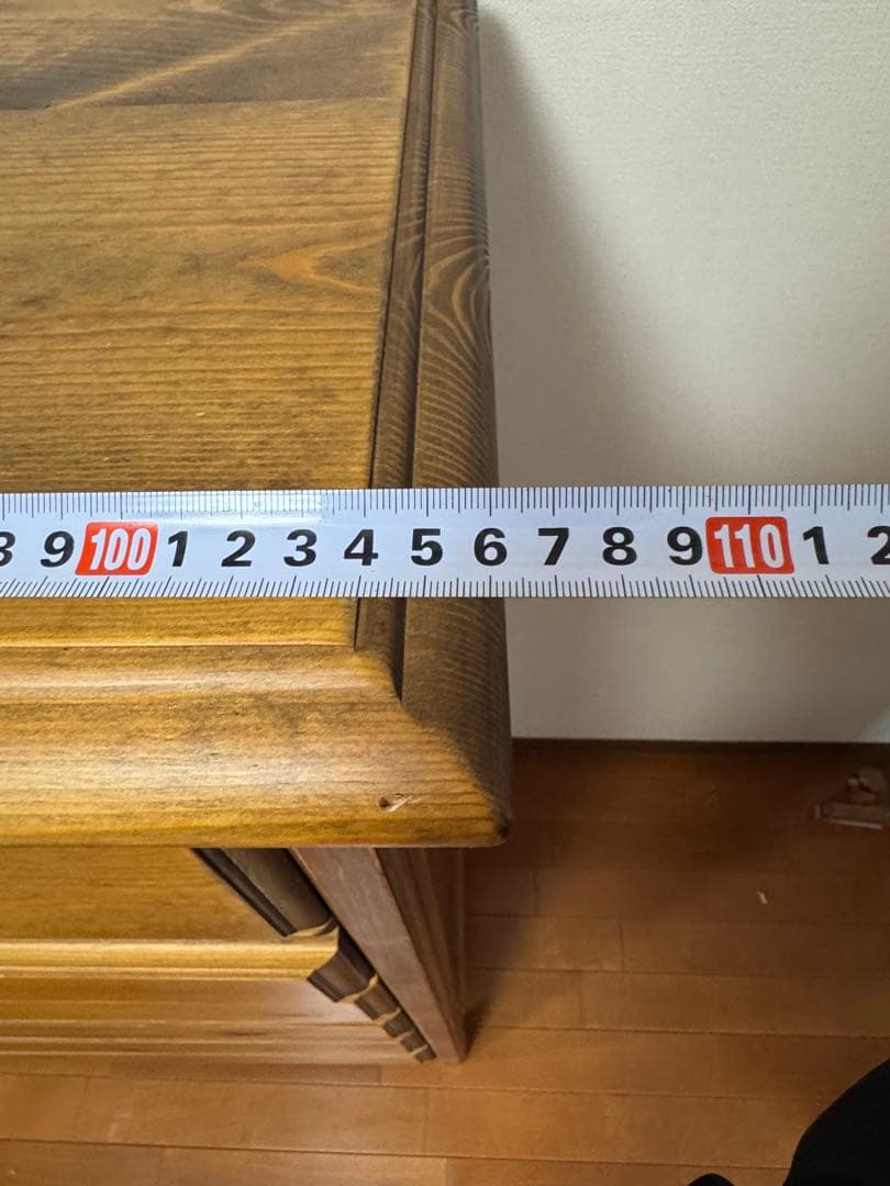 ☆アンティークナチュラルウッドチェスト 7段