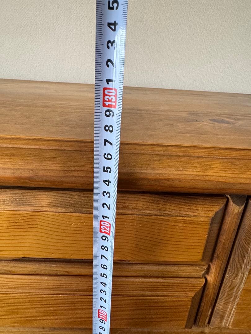 ☆アンティークナチュラルウッドチェスト 7段