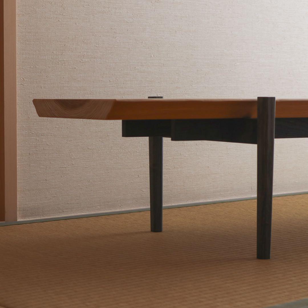 杉の黒脚ローテーブル　其の１