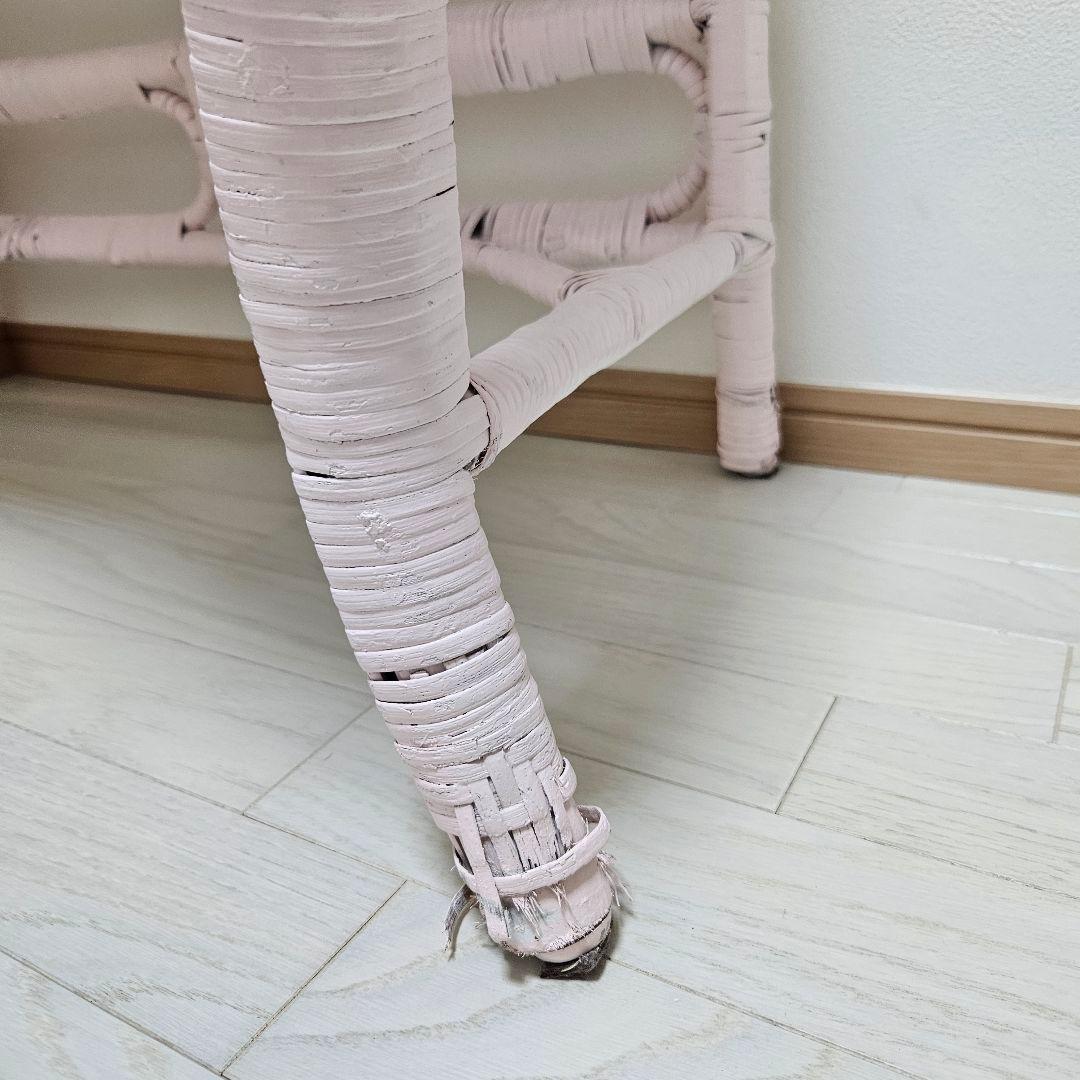 送料8600円込み★ウィッカー ヴィンテージ デスク ラタン 机