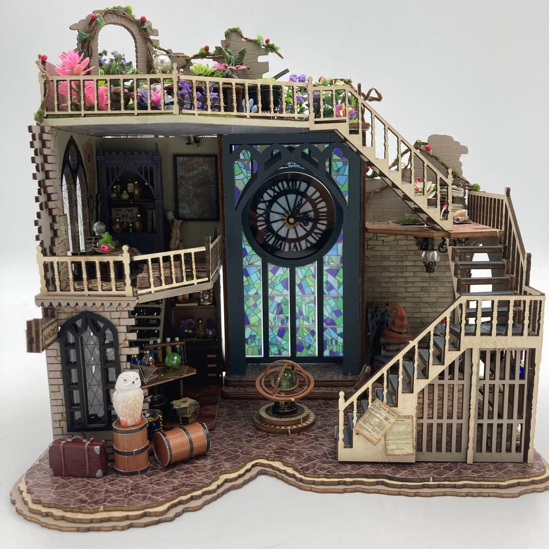 ミニチュアハウス 完成品 ドールハウス お城 魔法 可愛い インテリア