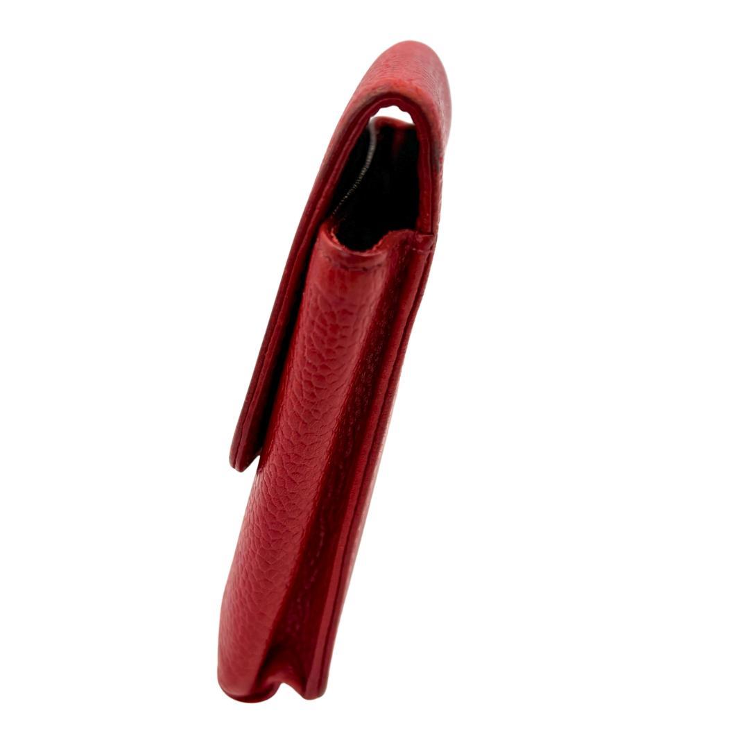 CHANEL 　シャネル　レザー　タバコケース　ヴィンテージ　ボルドー