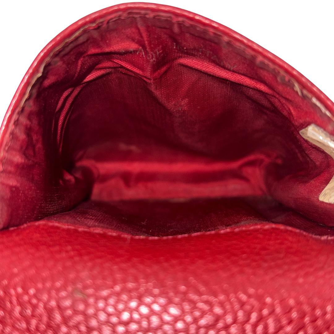 CHANEL 　シャネル　レザー　タバコケース　ヴィンテージ　ボルドー