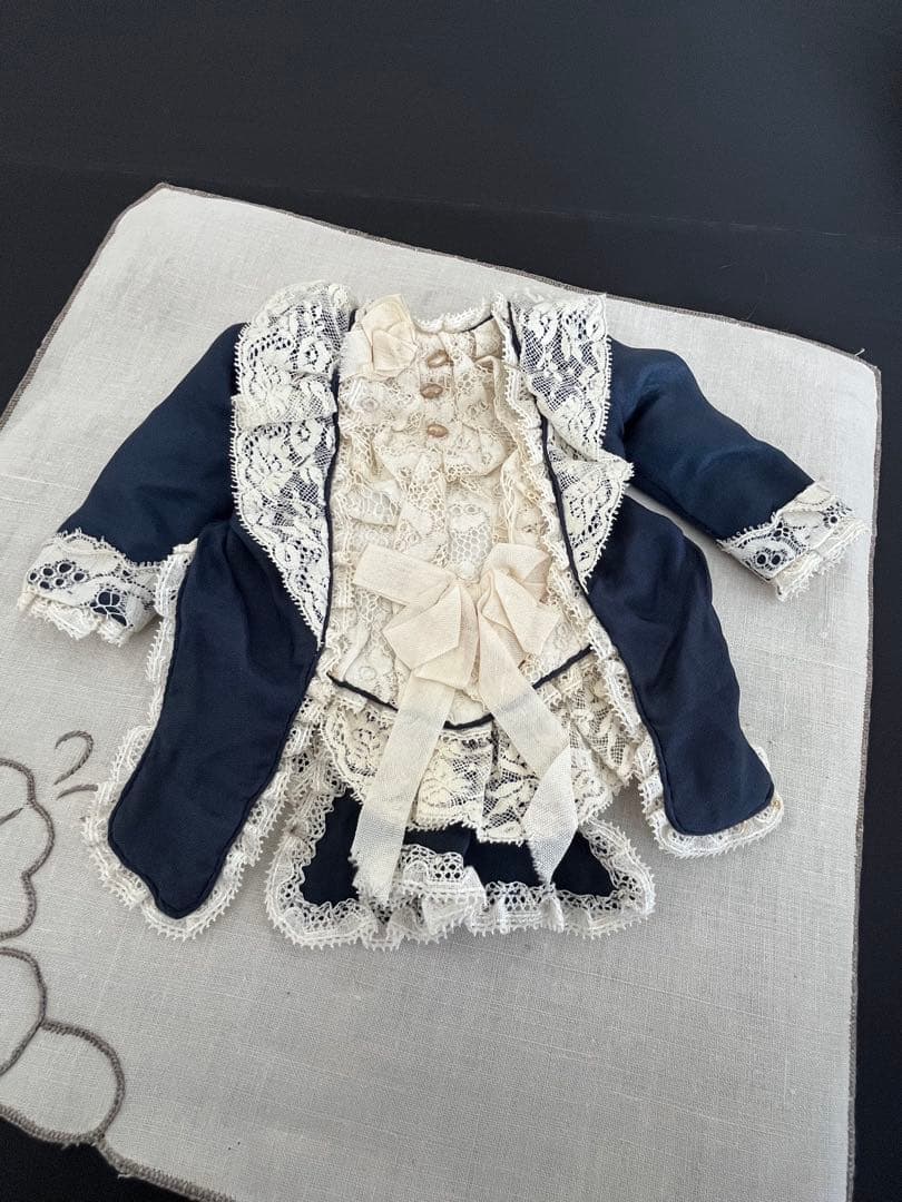 ドールドレス】35〜38cm向き シルク アンティークビスクドールに