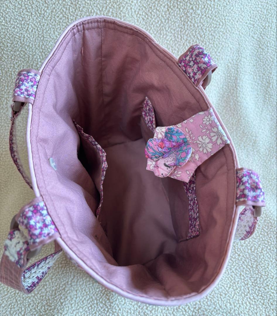 注意:予約品:ミニトートバッグ＊パッチワークキルト＊