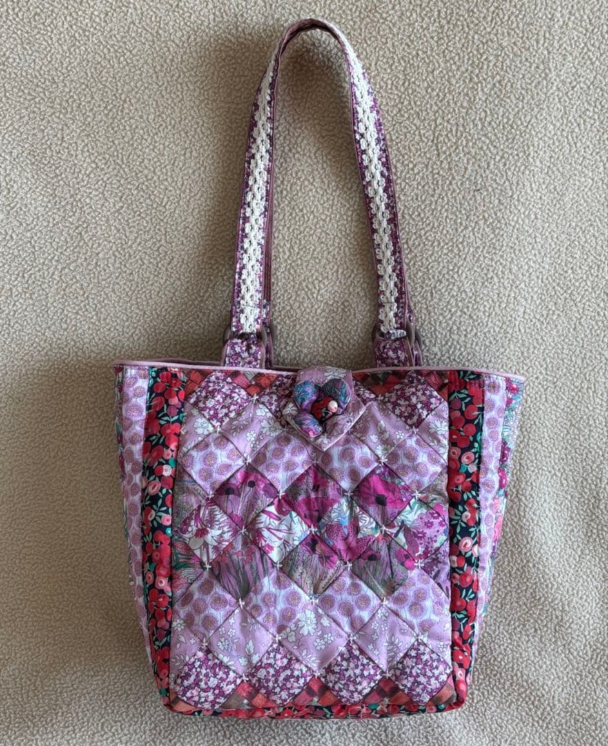 注意:予約品:ミニトートバッグ＊パッチワークキルト＊