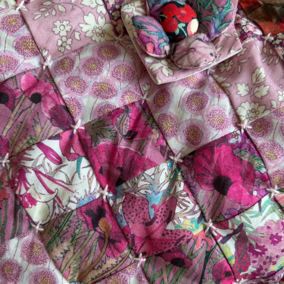 注意:予約品:ミニトートバッグ＊パッチワークキルト＊