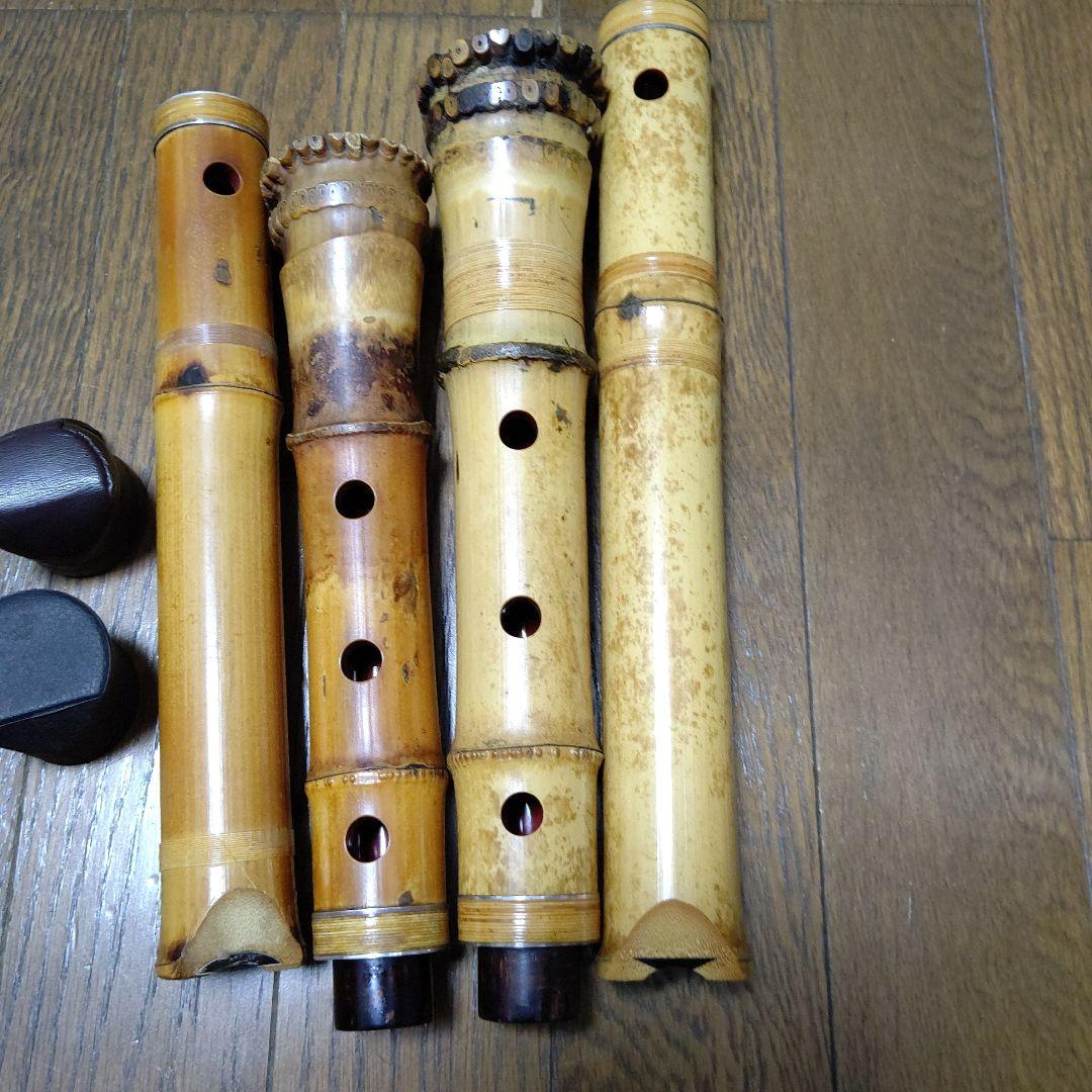 諏訪銘　尺八二管　和楽器　伝統楽器　一尺八寸と一尺六寸管