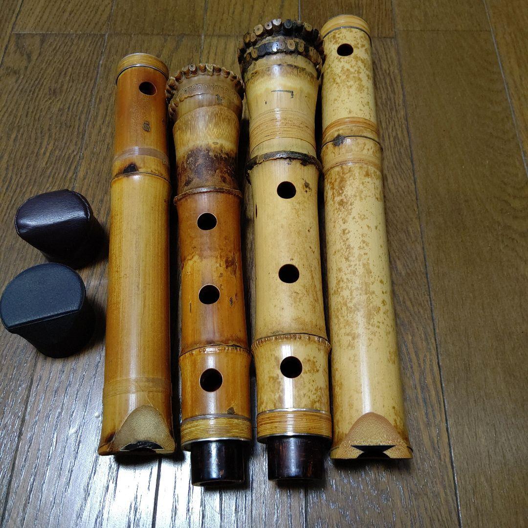諏訪銘　尺八二管　和楽器　伝統楽器　一尺八寸と一尺六寸管
