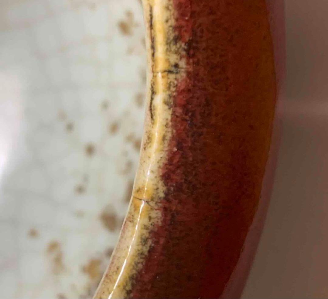 中国 紅釉丸形炉（洗筆） f2250911 - メルカリ