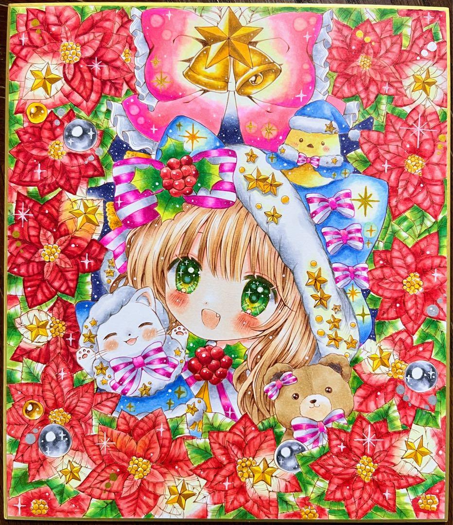 ポインセチア・✽・*:.。 。.:*・゜✽.。ネコの女の子♡