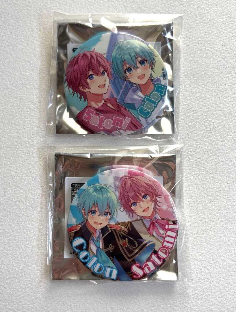 すとぷり さとみくん ころんくん 缶バッジ 2個セット - メルカリ