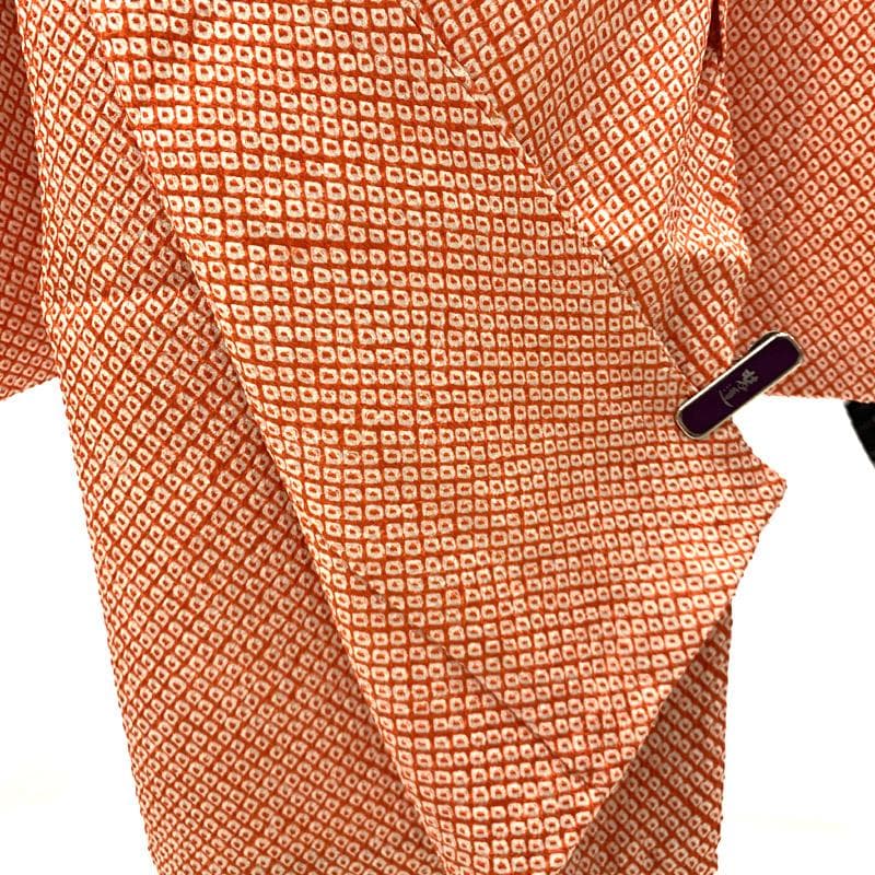 502ag31■七五三 節句 総絞り 七歳 女児 着物&被布■状態良好