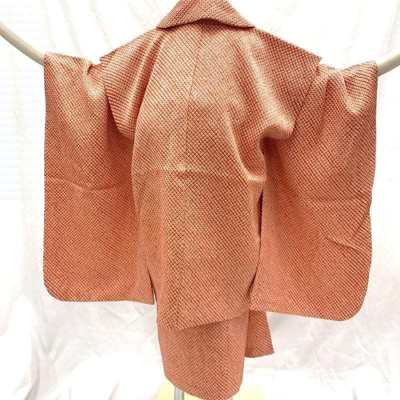 502ag31■七五三 節句 総絞り 七歳 女児 着物&被布■状態良好