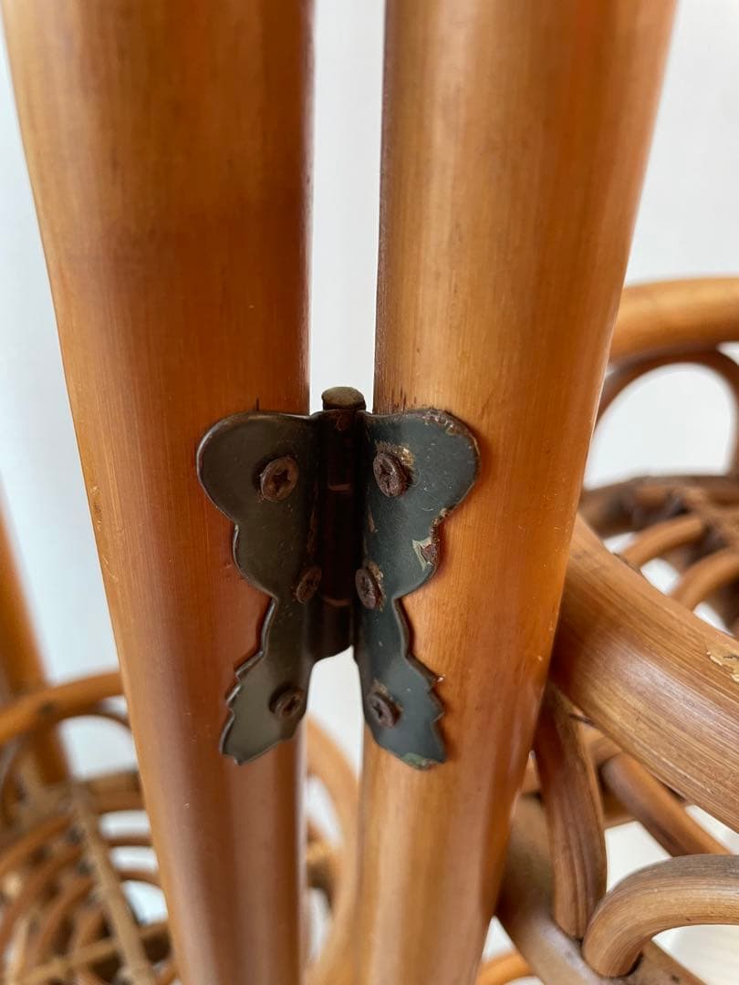 ラタン製 4段植物ラック