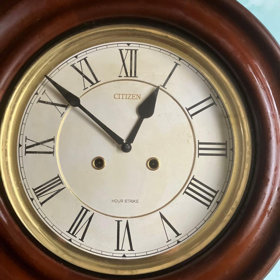 CITIZEN クラシック掛時計 時報機能付き ねじ巻き式お値下げしました！
