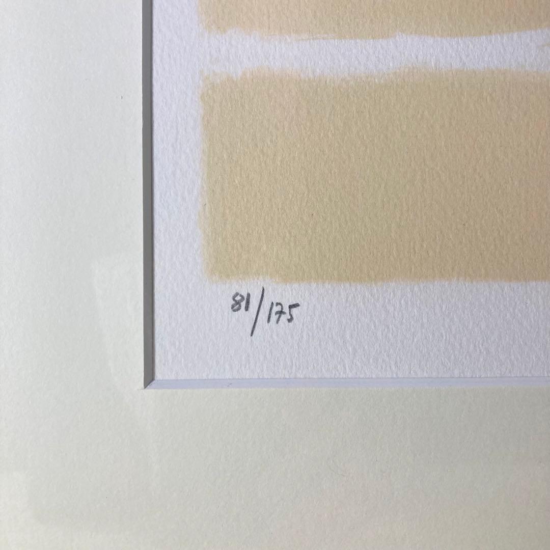 【真作】ベルナール・カトラン「白いシクラメン」リトグラフ 直筆サイン 版画 絵画