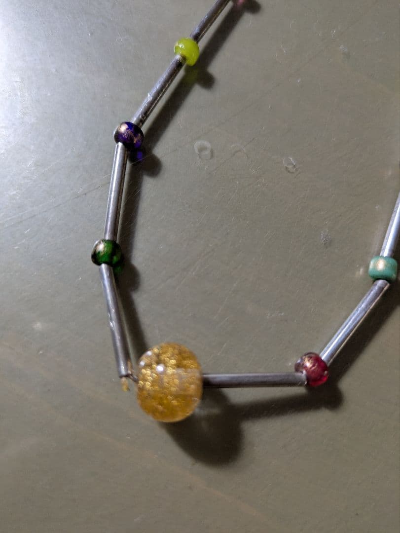 松島巌　トンボ玉ネックレス　アクセサリー