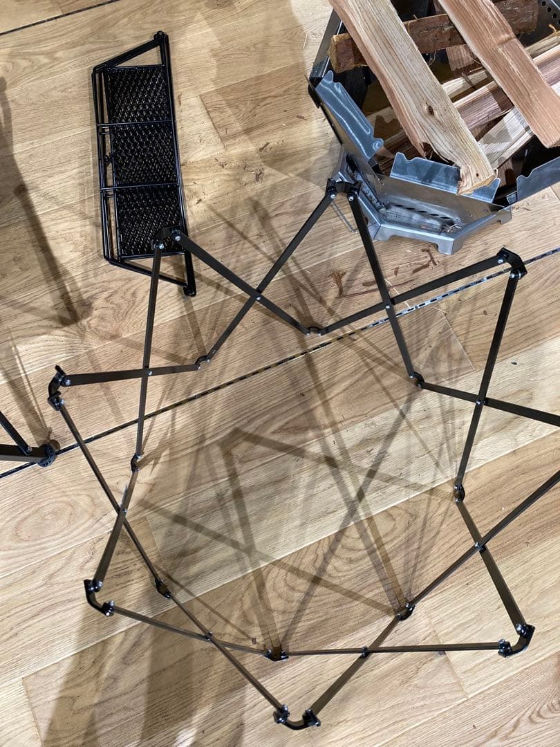 新品未使用 ネイチャートーンズ オクタゴンファイヤーテーブル 本体 ブラック