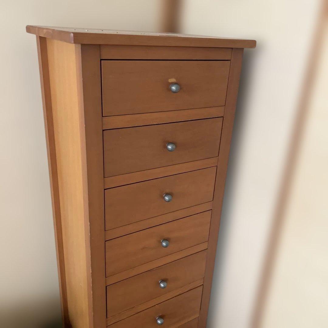 アクタス　ブラウン 木製 チェスト 7段