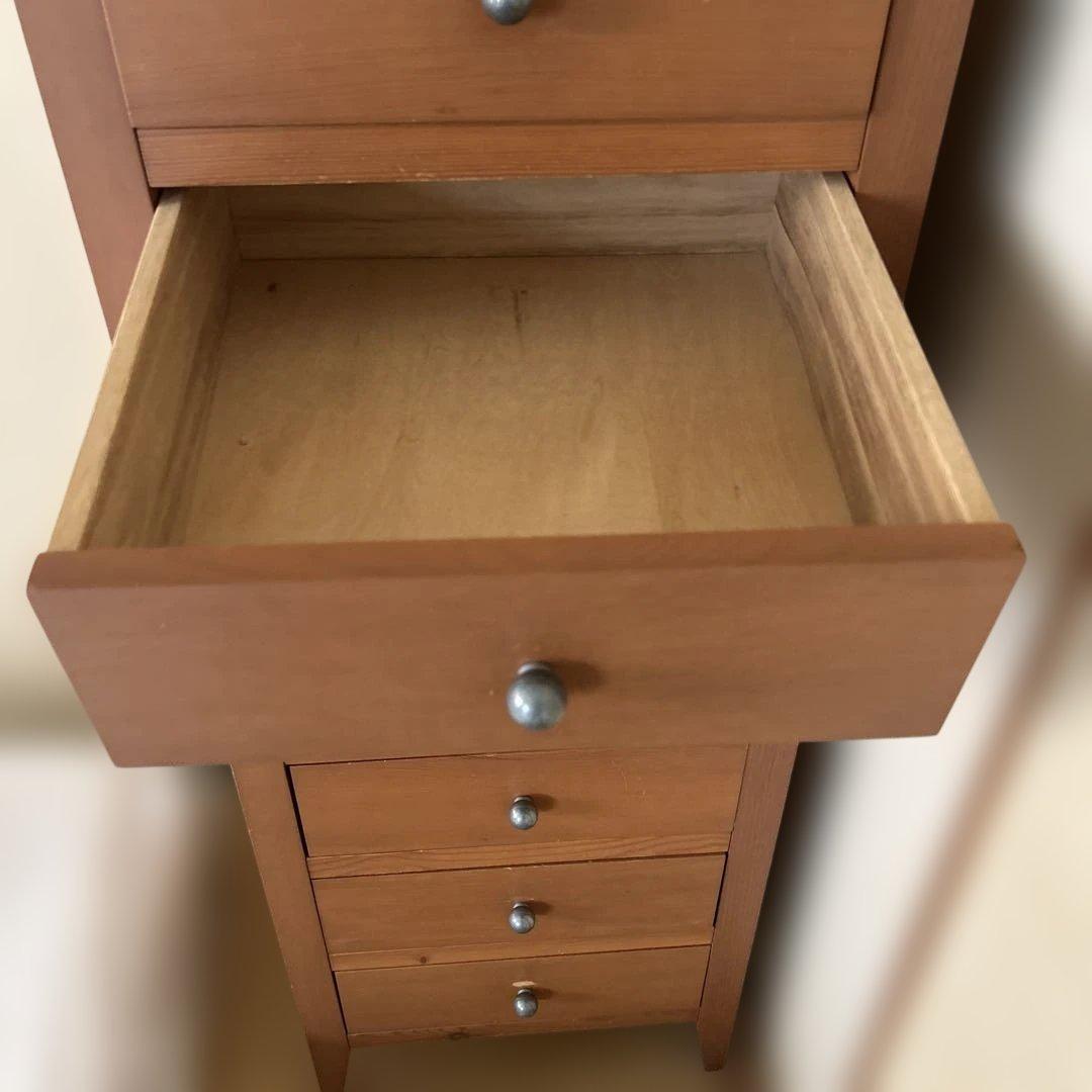 アクタス　ブラウン 木製 チェスト 7段