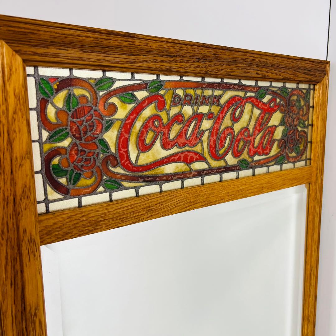 希少　ビンテージ　28年前　コカコーラ パブミラー 鏡